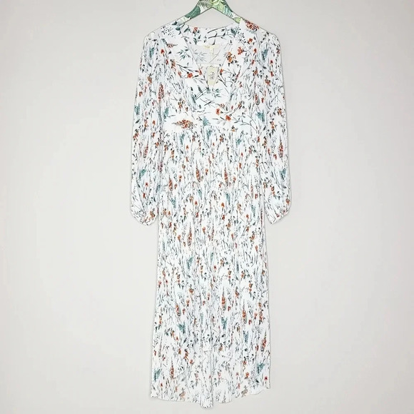 NWT Maje Rasiona Floral Long Sleeve Dress 2 - Picture 2 of 8